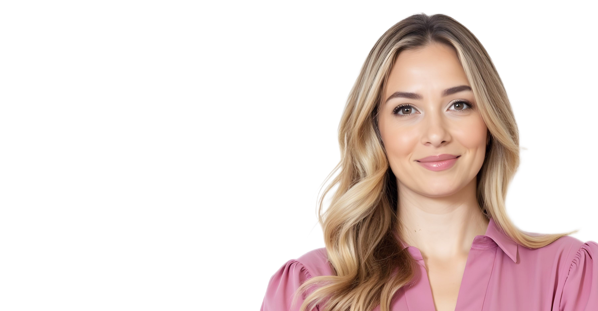 Девушка улыбается